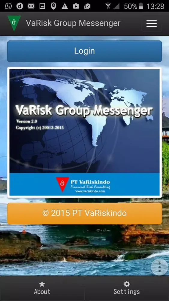Capturas de tela do VaRisk Group Messenger